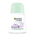 Rutulinis antiperspirantas moterims Garnier Mineral 6-in-1 Protection Floral Fresh, 50 ml