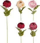 Dirbtinė gėlė CHRYSANTHEMUM, 4 rū&scaron;ių, 13 x 69 cm