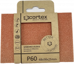 &Scaron;lifavimo kempinėlė CORTEX, 65 x 98 x 25 mm, P60, keturpusė, keramikos oksidas