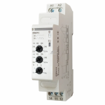 Vienos fazės įtampos kontrolės relė, uždelsimas 0.1-10 s. 150-275V AC, 50/60 Hz