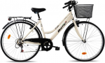Moteri&scaron;kas miesto dviratis BOTTARI TREKKING BIKE, 28 dydis, baltos sp.