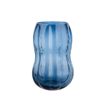 Stiklinė vaza ILAJA FAIR BLUE, &oslash;16 x 25 cm