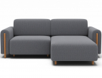 Kampinė sofa Acossta Calmora 05, pilka sp., de&scaron;ininė, 154 x 244 cm x 95 cm