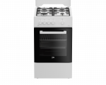 Dujinė viryklė su dujine orkaite BEKO FSG52020FW, 50 cm