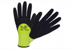 Žieminės darbo pir&scaron;tinės su TOUCH SCREEN medžiaga, ry&scaron;kiai geltonos/juodos sp., 10 dydžio