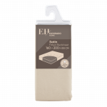 Satininė paklodė su guma ELDORADO HOME, 4-jų spalvų, 160 x 200 + 30 cm, 100% medvilnės