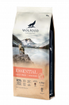 Sausas &scaron;unų ėdalas WOLFOOD Essential Extra Salmon, 14 kg