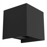 Sieninis LED &scaron;viestuvas EGLO VALMONTONE, 2 x 3 W, 400 lm, 3000K, juodos sp, 10x10x10cm