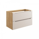 Vonios spintelė COMAD Ocean Cream 82-90-2S, ąžuolo/smėlio