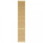 Baldinės durelės, žaliuzinės, pu&scaron;is, 21 x 494 x 2422 mm