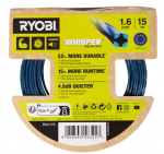 Apvalus žoliapjovės pjovimo lynas RYOBI RAC175, 1,6 mm x 15 m