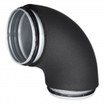 Izoliuota ortakio alkūnė su tarpinėmis IF09-BFS90-100, DN100, 90&deg;