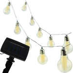 Soliarinė lauko girlianda lemputės Bulbs 10 LED