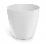 Plastikinis vazonas MATE, baltos sp., 20 x 18 cm