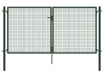 Dvigubi vartai, kar&scaron;tai cinkuoti Comfort, žalios sp., 1500 x 4000 mm