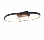 Lubinis LED &scaron;viestuvas REALITY Malaga, 24W, 3000K, 2000lm, juodos sp., 30 x 57 x 8 cm