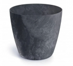 Plastikinis vazonas MATE BETON EFFECT, antracito sp.,16 x 15 cm