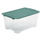 Plastikinė daiktadėžė su dangčiu ROTHO EVO SAFE, 59 x 39.5 x 28 cm, 44 l