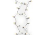 Elektrinė girlianda CHERRY, 120 LED, IP44, &scaron;iltai balta, 14 m