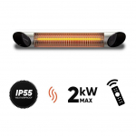 Anglies pluo&scaron;to infraraudonųjų spindulių &scaron;ildytuvas Veito BLADE, sidabrinis 06-00180