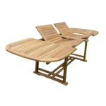 I&scaron;skleidžiamas lauko stalas FABIOLA 285/225/165x100xH75cm, akacijos mediena