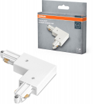 Vienfazio ta&scaron;kinių &scaron;viestuvų bėgelio jungtis OSRAM TRACKLIGHT, kampinė, balta