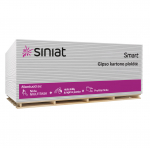 Gipskartonio plok&scaron;tė SINIAT Smart GKB, 12,5 x 1200 x 2600 mm