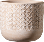 Keraminis vazonas VIENNA, kreminės sp., 17 x 16 cm