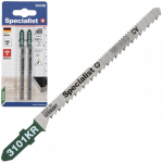 Siaurapjūklio pjūkleliai SPECIALIST+, 75/100 mm, 3101KR, 10 TPI, medienai 4-30 mm, dvipusis, 2 vnt.