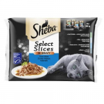 Konservuotas kačių ėdalas SHEBA, su žuvimi, 4 x 85 g