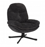 Fotelis Harper, juodas