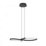 Pakabinamas LED &scaron;viestuvas EGLO SERPINS, 21W, 3000K, 2500lm, juodos sp., 30x66x110cm