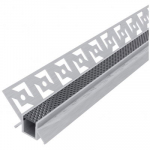 Profilis LED juostoms AVIDE, glaistomas, vidinio kampo dangtelis juodas 1 cm pločio, 1m