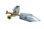 Įkalamas metalinis kai&scaron;tis 16x43 GK plok&scaron;tėms ,,Progold,, su medsraigčiu 4.5x45, 10 vnt.kompl.