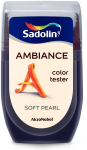 Spalvos testeris SADOLIN AMBIANCE SOFT PEARL, visi&scaron;kai matiniai, 30 ml