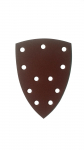 Trikampis &scaron;lifavimo lapelis, 100 x 150 mm, P150, 11 skylių