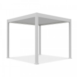 Pavėsinė Pergola ELEGANCE AUTOMATIC 300x300x256 cm su LED, White