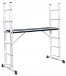 Daugiafunkcinės pastolių kopėčios ESCALO, 2 x 6 pakopos, darbinis auk&scaron;tis 300 cm