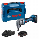 Akumuliatorinės skardos žirklės BOSCH PRO GNA 18V-16 E  (2x ProCORE18V 4.0Ah, in L-BOXX)
