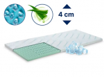 Antčiužinis DORMEO ALOE VERA VITALIS 2IN1, 4 x 180 x 200 cm, 100% poliesterio