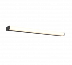 Veidrodžių LED &scaron;viestuvas TRIO Fabio, IP44, 12W, 3000K, 1400lm, juodos sp., 80 x 3 cm