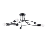 Lubinis &scaron;viestuvas LEVAR 6, 6xE27, max 15 W LED, juodas
