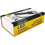 LED žibintuvėlis ENTAC, IP65, 8-10W, 550-700 lm, pakraunamas 18650mAh, komplekte kroviklis