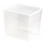 Daiktų saugojimo dėžė CURVER TEXTILE, skaidri, h34 x 40 x 34 cm, 33 L