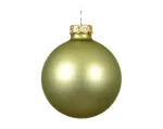 Stiklinis kalėdinis eglės žaisliukas BAUBLE MATT, pistacijų sp., 8 cm, 1 vnt