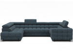 Kampinė sofa Fectory, mėlyna sp., 205 x 346 cm x 93 cm