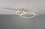 Lubinis LED &scaron;viestuvas TRIO Montilla, 40W, 2700-6000K, 6300lm, chromo sp., 100x12,5x40 cm
