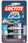 Universalūs klijai LOCTITE SUPER Bond Mini Trio, 3 g