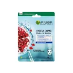 Drėkinamoji lak&scaron;tinė veido kaukė Garnier Hydra Bomb su granatų ekstraktu, 28 g