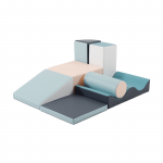 Mink&scaron;tų kaladėlių komplektas Sukutis, pastelinis